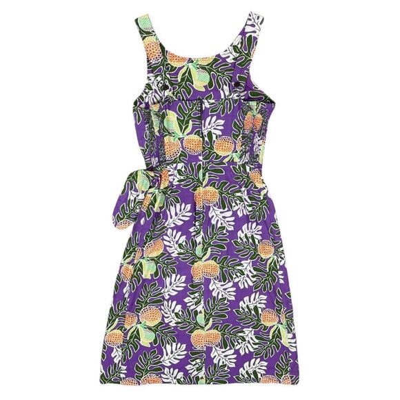 Patagonia Pataloha Dress Ulu Paradise Light Acai Size 2 Hawaiian Tropical Print - Picture 9 of 15